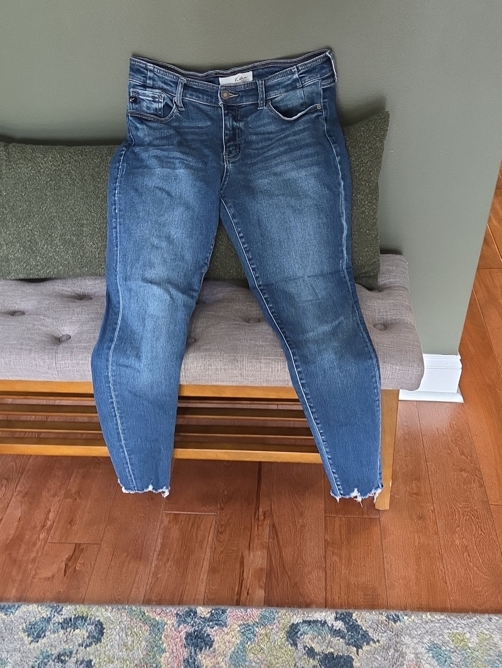 Women's Blue Denim Skinny Jeans - Size 8
